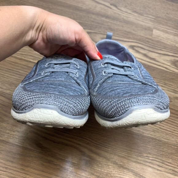 Skechers Microburst Topnotch Shoes Womens 11 Gray  Memory Foam Comfort Slip On - Picture 5 of 9